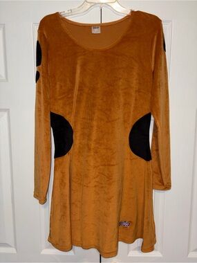 Scooby-Doo! Long Sleeve Dress Costume Brown/Black Polyester Size Medium